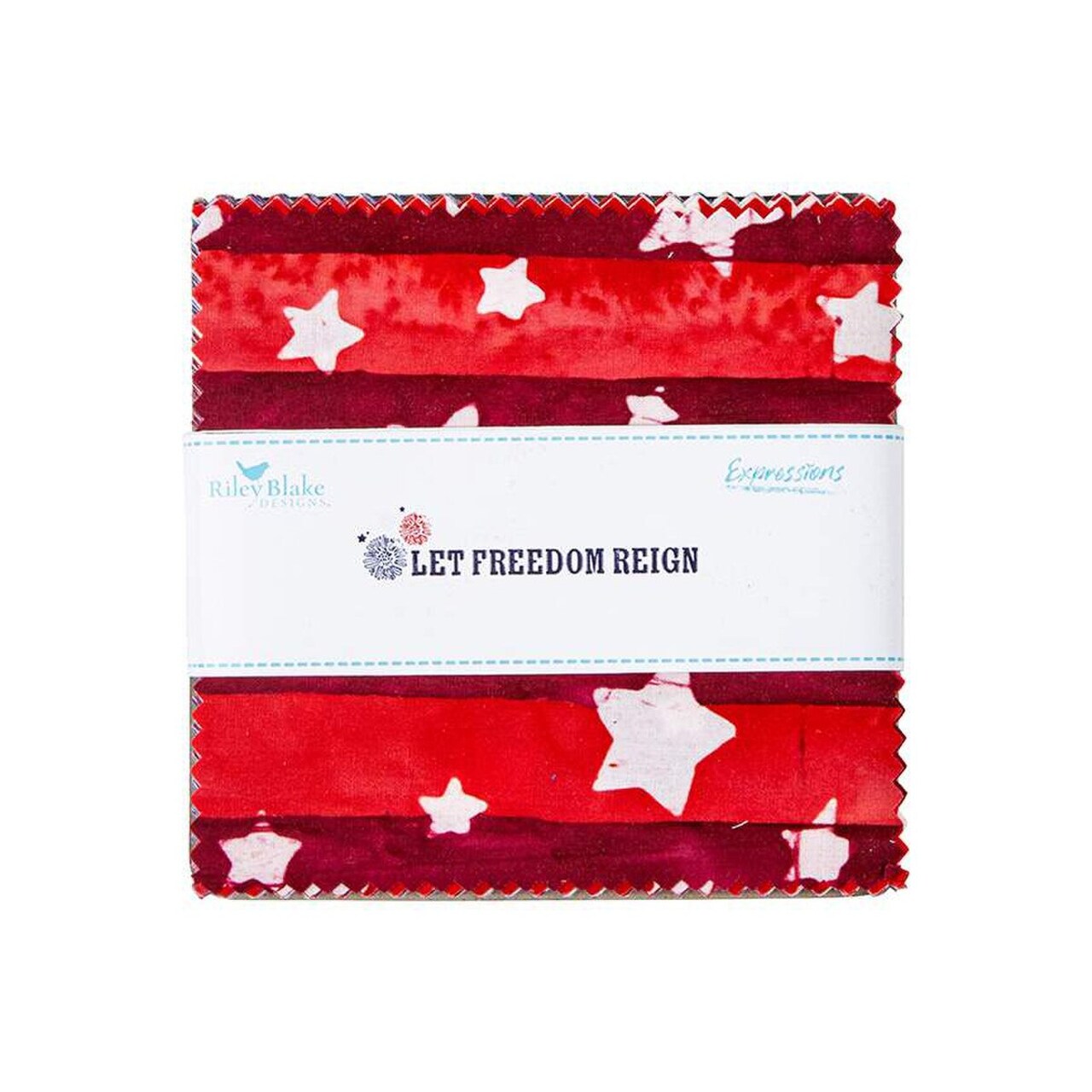 Expressions Batiks 5" Square Pack in Let Freedom Reign